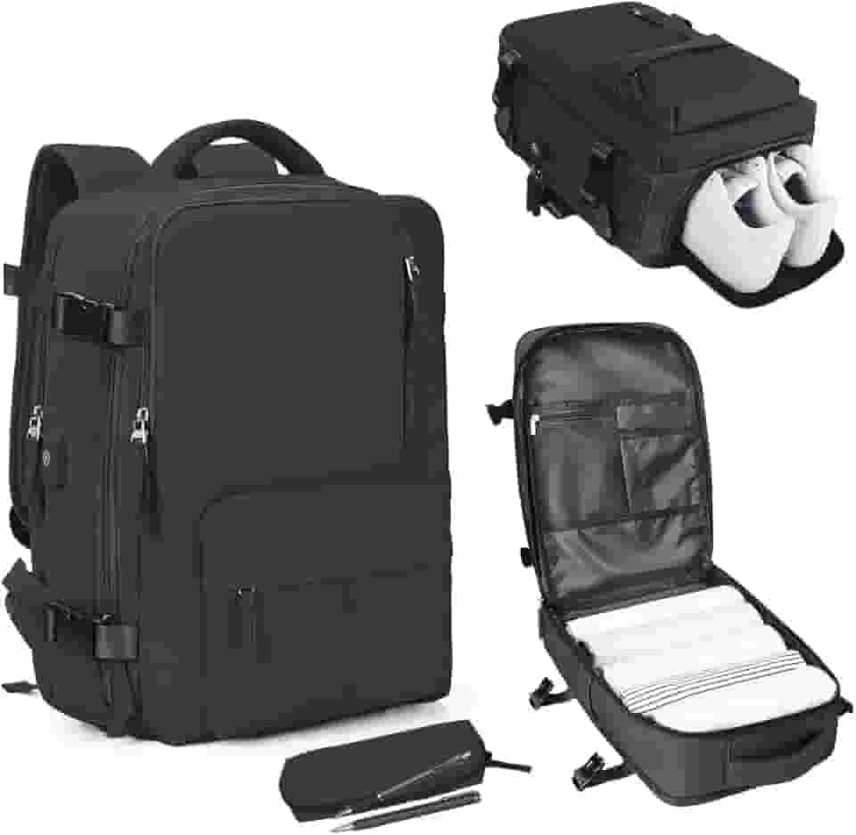 Mochila de viagem grande, bagagem de mão, mochila impermeável para fazer trilha e esportes ao ar livre, mochila escolar