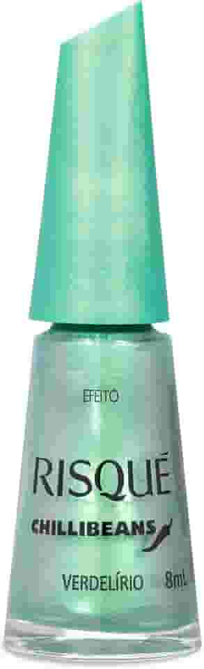 Esmalte Verde Água Risqué & Chilli Beans Verdelírio Efeito 8ml