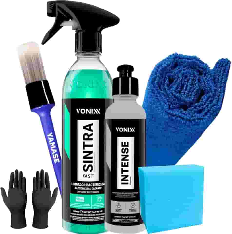 Kit Limpeza Interna de Painel E Revitalização de plasticos Intense 240ML Sintra Fast Vonixx