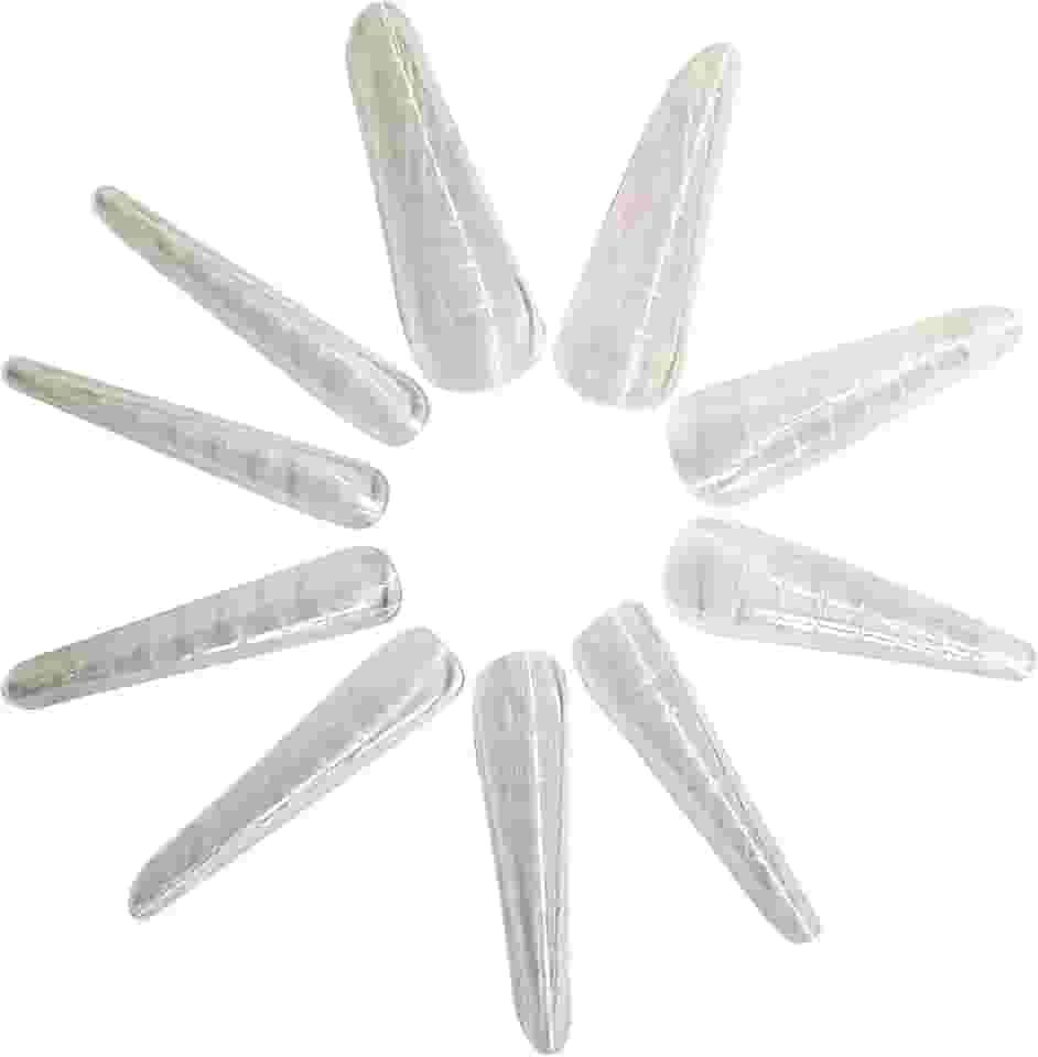 Unha Postiça Molde F1 Natural Unhas Gel Polygel em Caixa (Bailarina, 1cx)