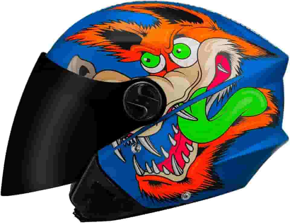 Capacete Moto Aberto New Liberty Three - Coyote Fosco 60 Azul Fosco Tam. 60
