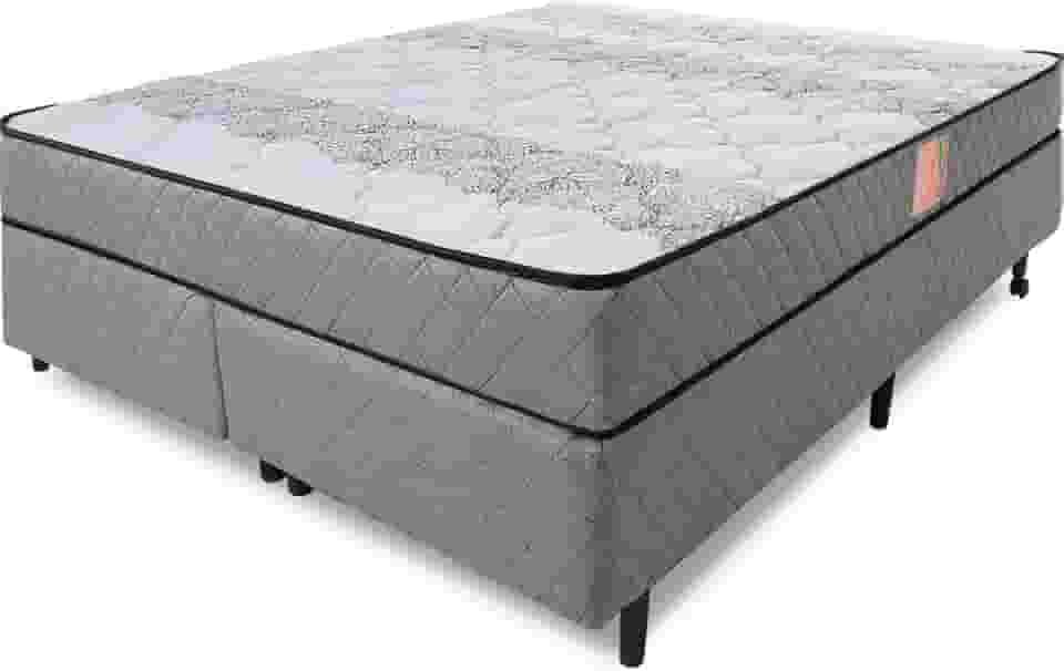 Cama Box Colchão Queen Firme Espuma D33 Antialérgico Certificado 158x198x51cm - BF Colchões