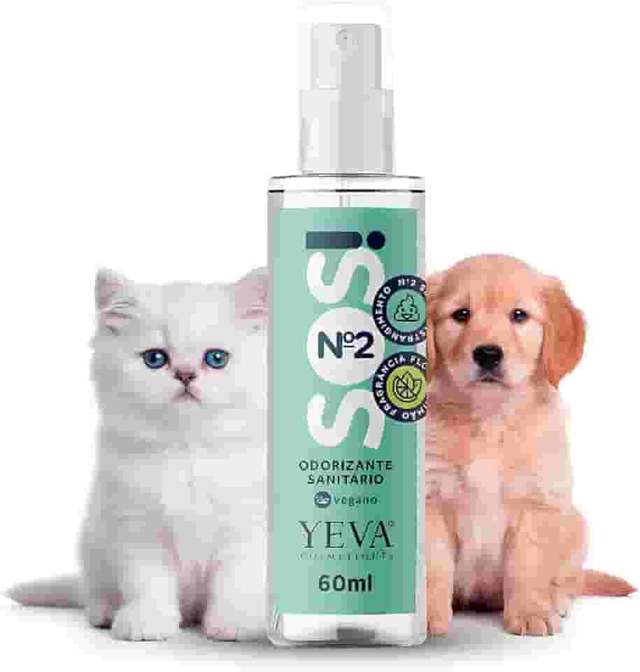 Neutralizador Pet SOS Nº2 Elimina Cheiro Forte Xixi e Cocô Vegano para Casa Apartamento Cães e Gatos (Flor de Limão)