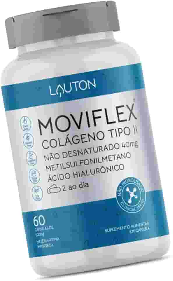 Moviflex Colageno Tipo 2 Nao Hidrolisado 40mg 60 Caps - Lauton Nutrition