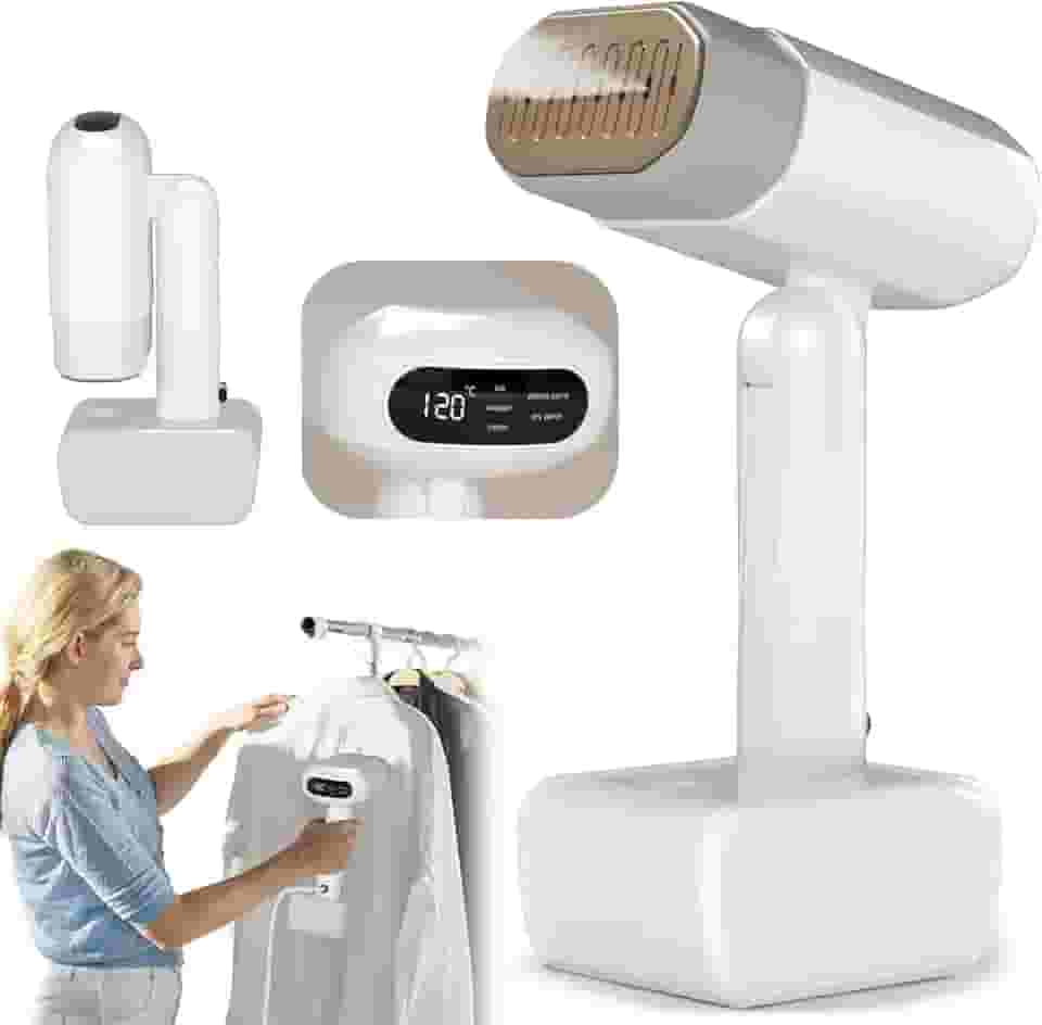 Dobrável vaporizador de roupas, 5 níveis de vapor, passagem a seco, Visor LED, Reservatório de água de 330 ml, Desligamento automático sem operação, Cabo de alimentação de 2 m ferro a vaporde(127V)