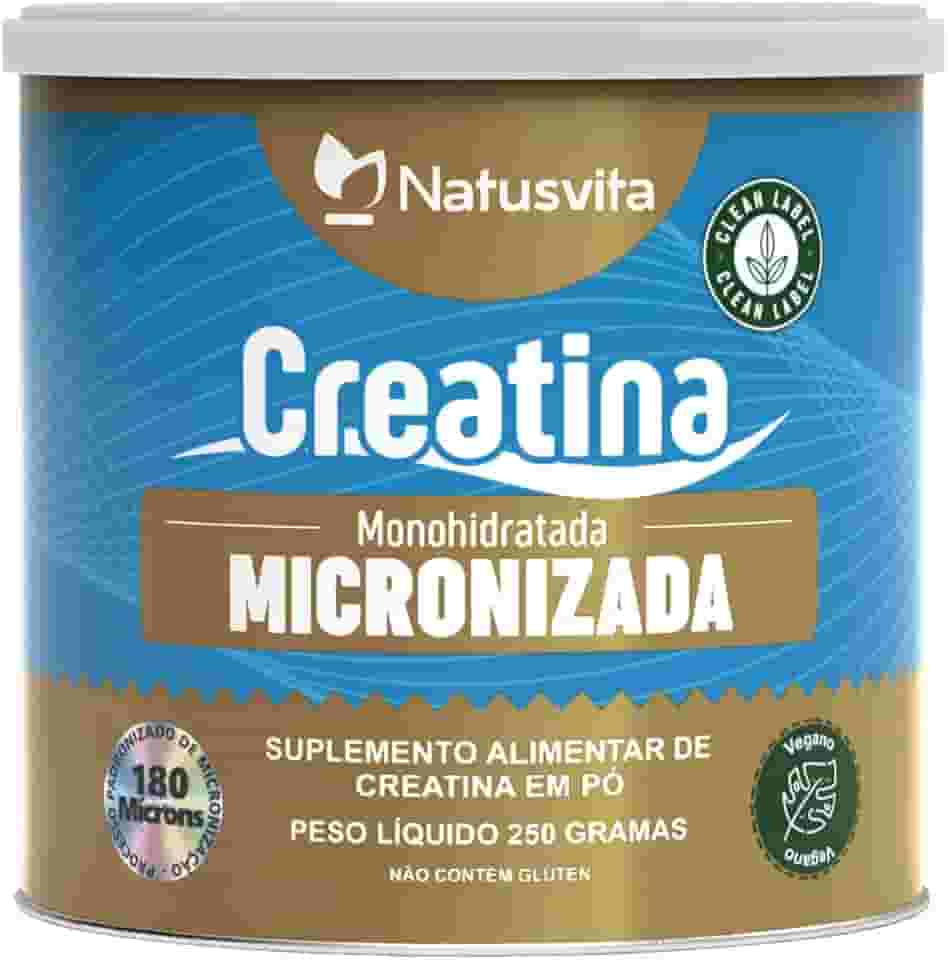 Creatina Pura. 101% de Pureza em Laudo. Micronizada À 180 Mícrons Padrão Internacional (01 Lata - 250 gramas)