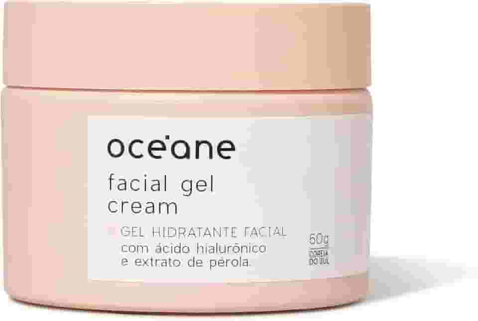 Océane Gel Hidratante Facial com Extrato de Pérola - Facial Gel Cream 50g