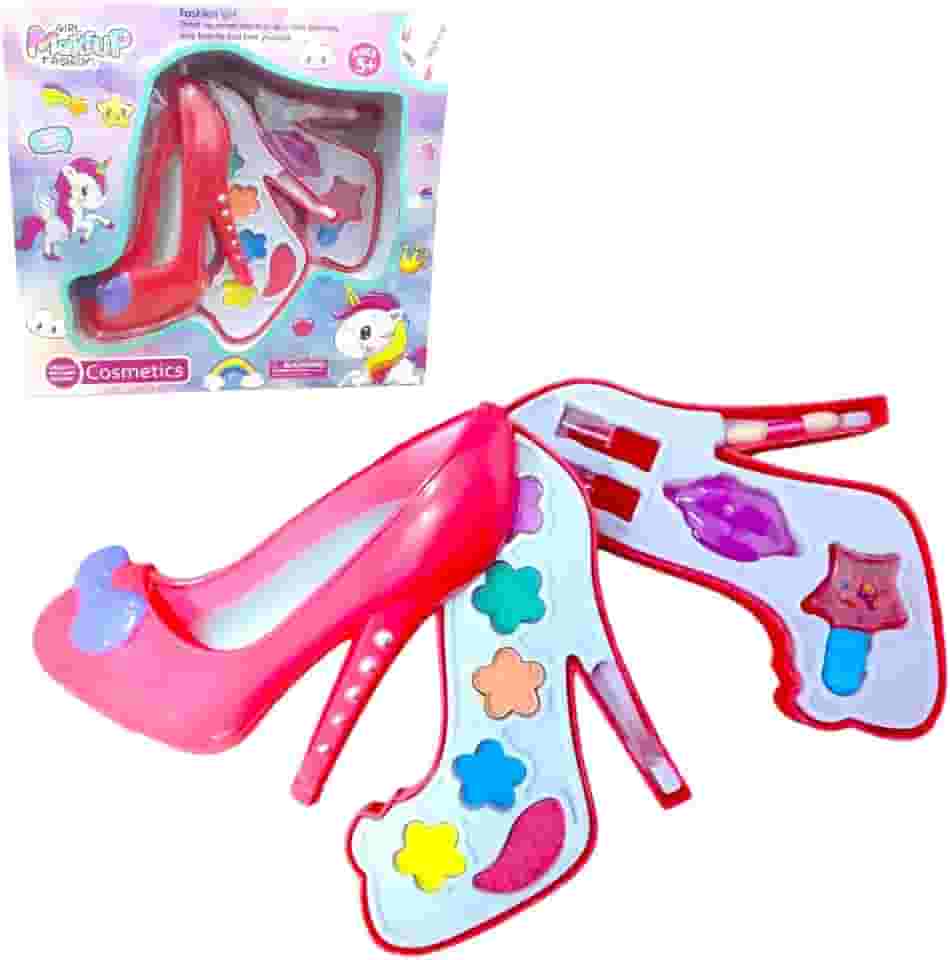 Estojo De Maquiagem Infantil Antialérgica Completa Sapatinho