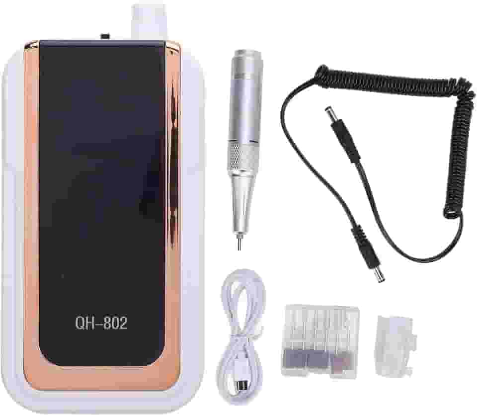 Broca elétrica para unhas, profissional, recarregável, portátil, lixa de unhas, alta velocidade, 45000 RPM, ferramentas de manicure e pedicure para unhas de gel acrílico, uso em