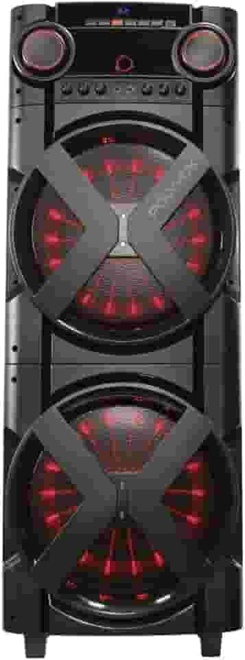 Polyvox, Torre de Som Amplificada Bluetooth Polyvox TWS XT-2000T Bi-volt 2 Woofer de 12"