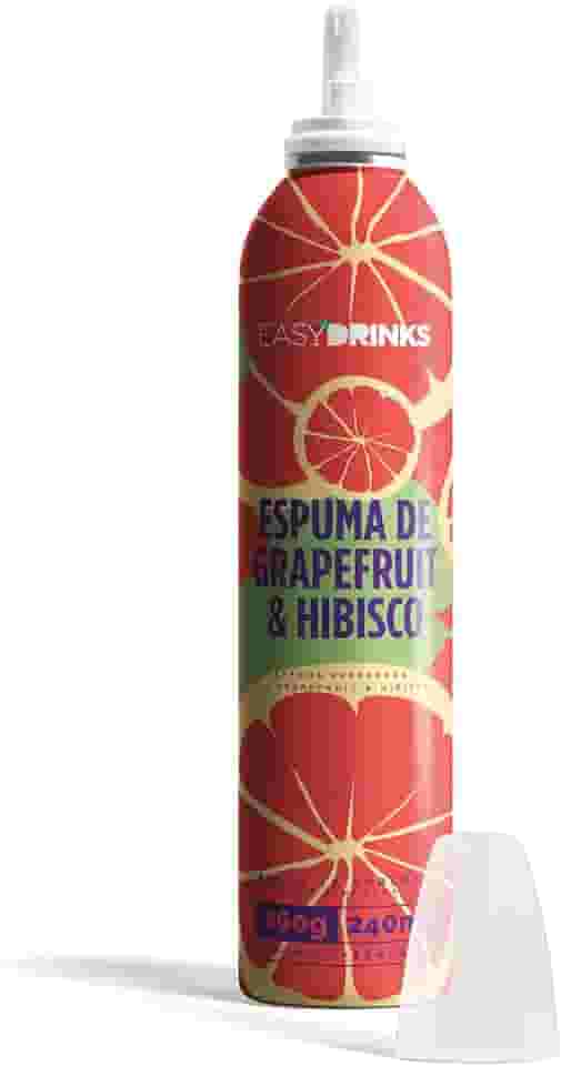 Easy Drinks - Spray de espuma Grapefruit & Hibisco para Drinks (Gin Tônica e Caipirinhas)