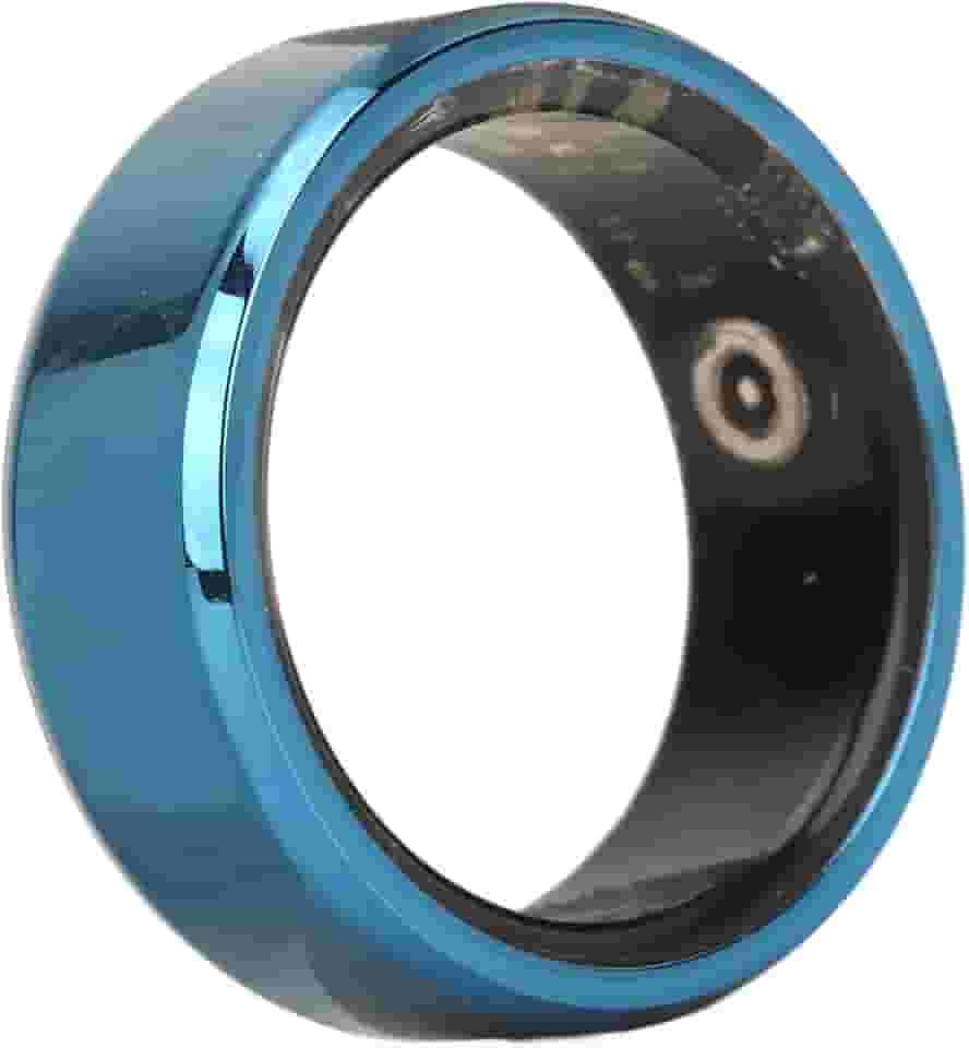 Yunseity Smart Ring Health, IP68 Monitoramento de Qualidade do Sono, Fitness Anel Inteligente, Dispositivo Mágica de Cerâmica Inoxidável Vestível Anel Universal para iOS e Android