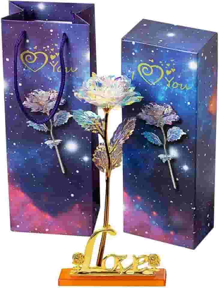 Rosas Cristalinas Com Suporte Em Formato De Coração, Perfeitas Para O Dia Das Mães, Aniversários De Casamento, Aniversários De Meninas, Natal E Dia Dos Namorados