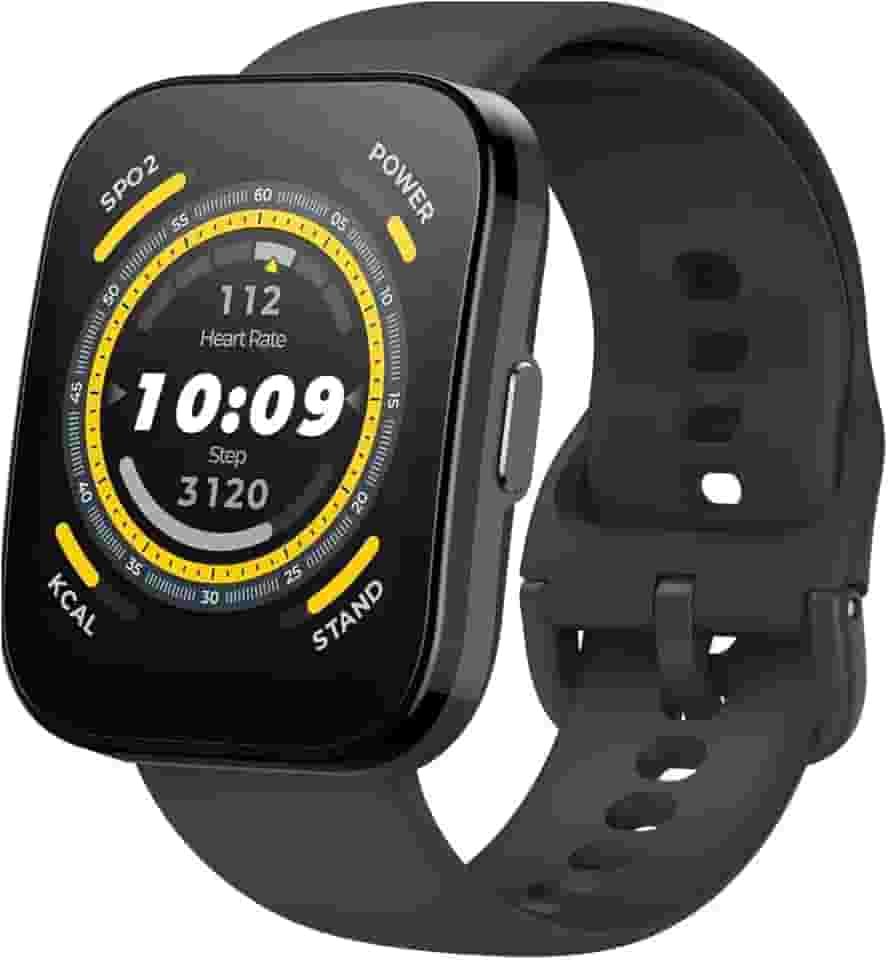 Amazfit Bip 5 A2215 46mm Relógio inteligente tela de 1,91 polegadas para Android iPhone, chamadas Bluetooth, Alexa embutido, rastreamento GPS (preto)