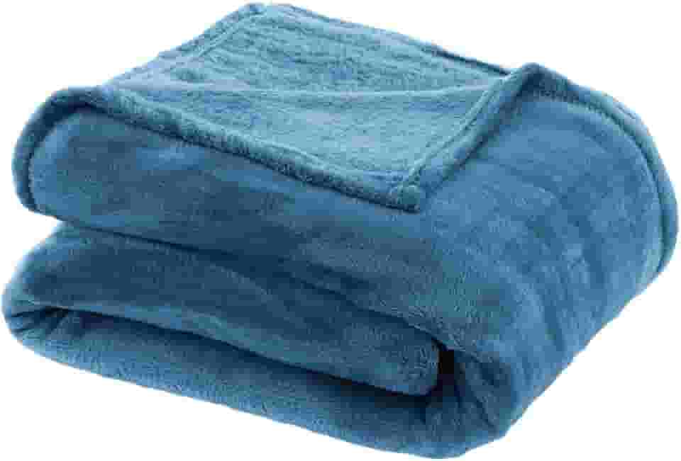 Cobertor, Manta, Toque de seda, 180x220cm, 100% Poliester, Toque macio, 250g/m�, Altihaus, Alta durabilidade, Elegante, Conforto t�rmico (Petr�leo)