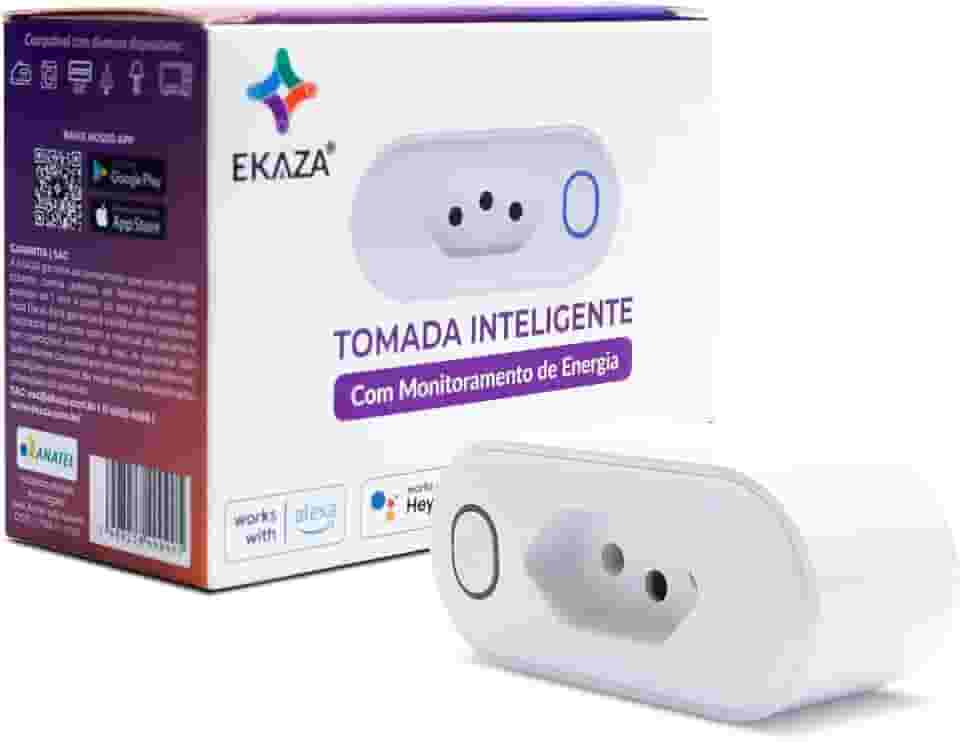 EKAZA, Tomada inteligente 20A, Wi-Fi, compatível com Alexa e google Assistente - T105