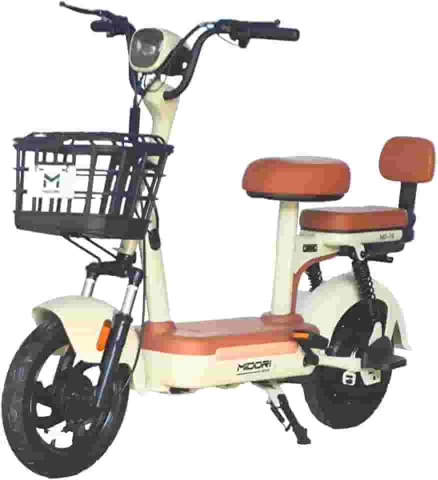 Bicicleta Elétrica Scooter Autopropelida com Alarme 500W 48V MD-10 Bege Midori