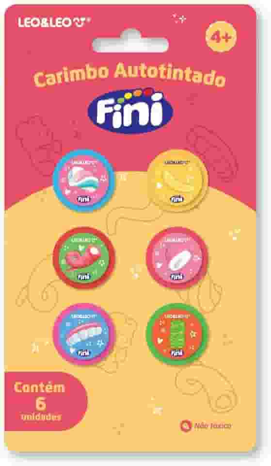 Carimbo Autotintado Decorado Fini - Blister C/ 6 Und Leo&leo