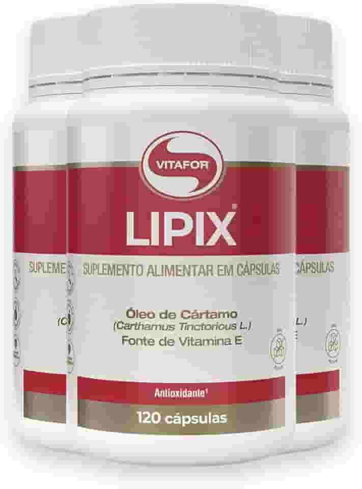 Kit 3 Lipix Vitafor Óleo de Cártamo 120 Cápsulas