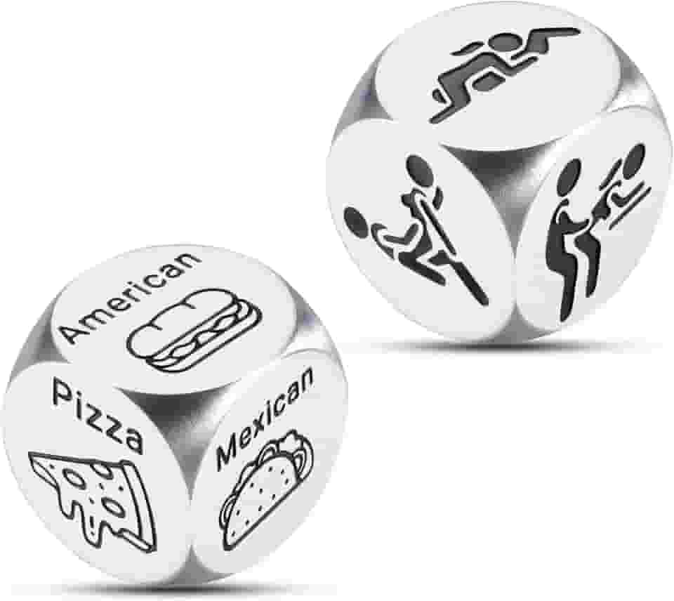 Aniversário de 1º ano, presente de casamento de 1º aniversário para ele, dados de comida, presentes de casal de aniversário de um ano, presentes de namoro de 1 ano para ela, presentes para aniversário