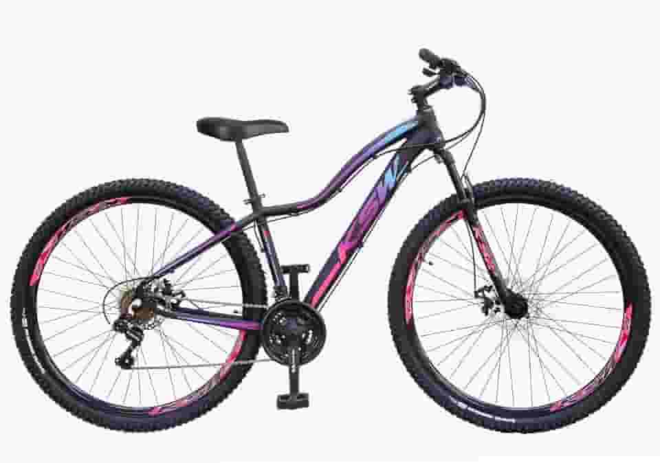 Bicicleta Aro 29 Feminina Urbana KSW MWZA Alumínio – 24 Marchas, Freio a Disco, Suspensão 80mm, Ideal para Cidade e Passeio