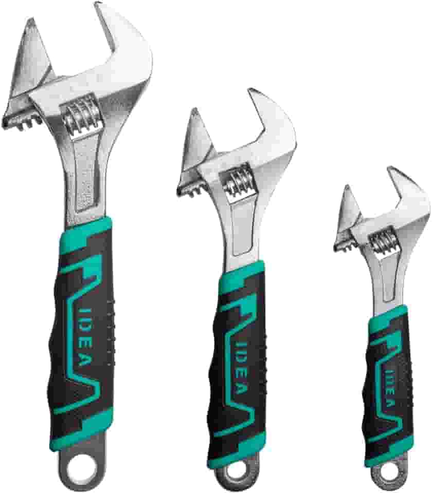 Kit Jogo 3 Chaves Inglesa Boca Ajustável Regulagem Universal