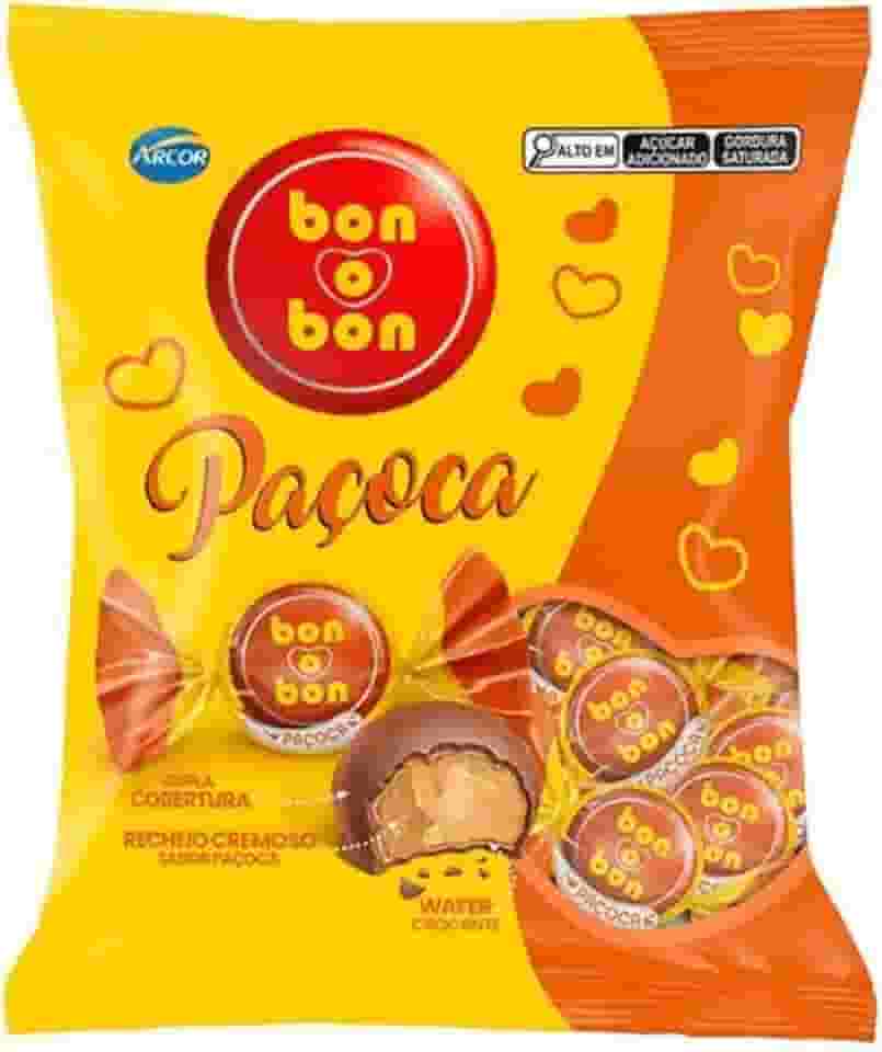 Bombom Bon O Bon Paçoca Arcor Pacote 750g - 50 Bombons