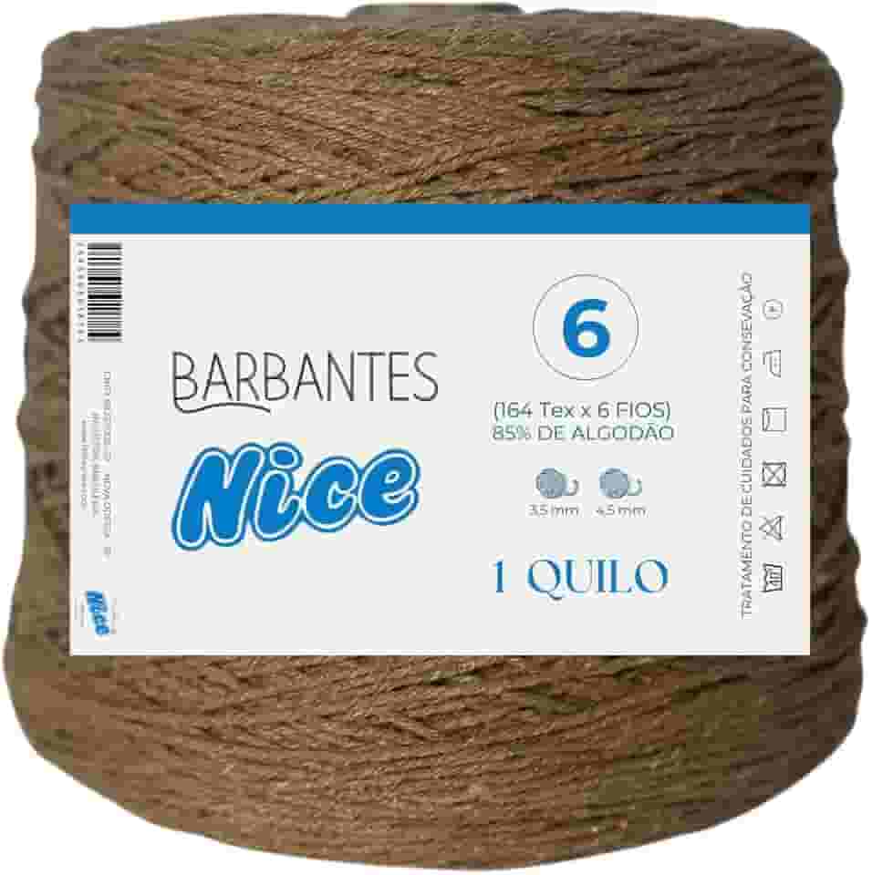 Barbante Parafinado Colorido Para Crochê Fio 6-1kg (TELHA)