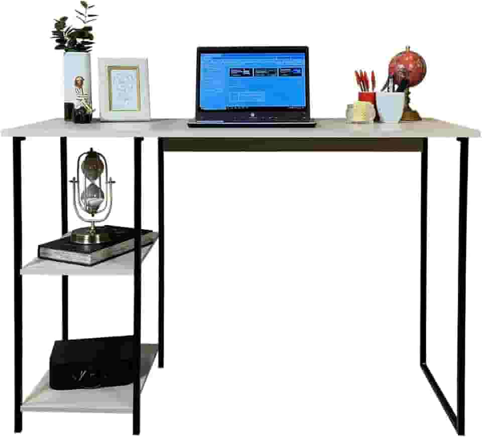 Mesa Para Home Office Escrivaninha Industrial Quarto Notebook Escritorio Computador Para Estudos