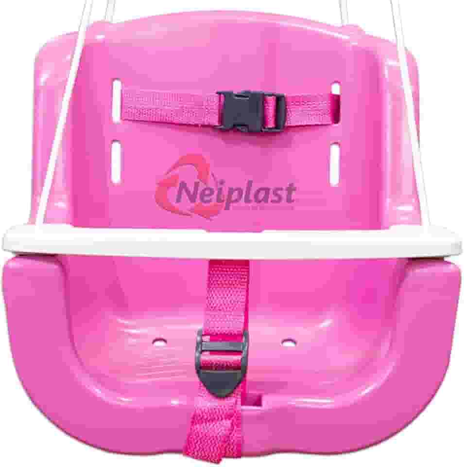 Balanço Plástico Infantil (C/ Cinto e Trava de segurança) (ROSA)