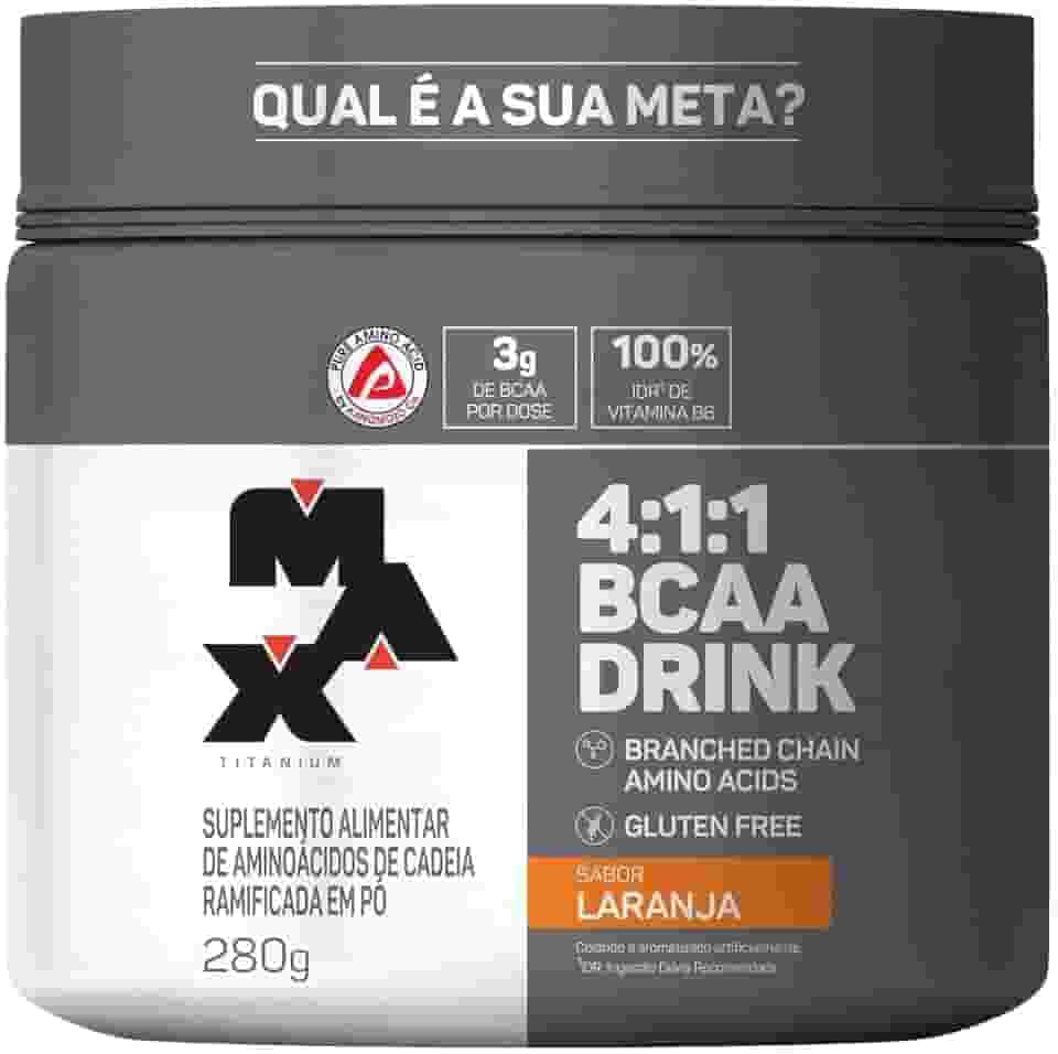 Max Titanium 4:1:1 Bcaa Drink (280G) - Sabor Laranja