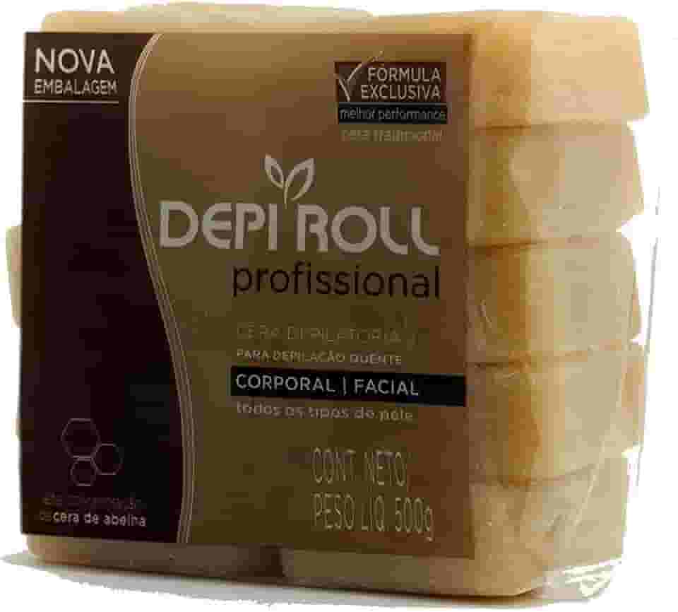 Depiroll Cera Quente Bloco 500Gr Tradicional