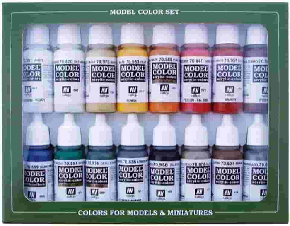 Vallejo - Conjunto de tintas napoleônicas francesas e britânicas 1789-1815 | Cor do modelo | Cores de alta pigmentação | Acabamentos históricos para kits de modelo e figuras em escala | 16 frascos x