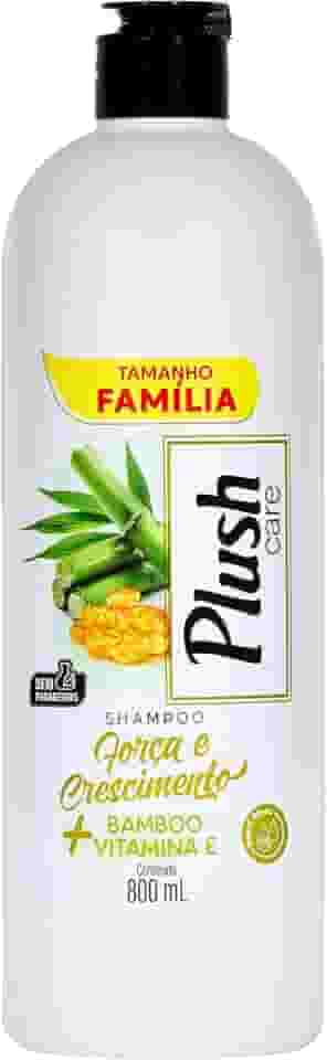 Zoopers Shampoo Para Cabelos Força E Crescimento Bamboo + Vitamina E Plush Care 800Ml Verde