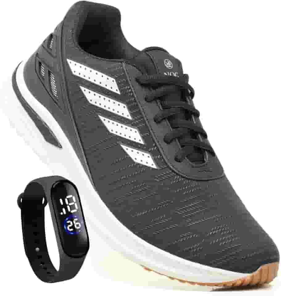 Tênis Masculino Para Caminhada Academia Esportivo Original + Relogio