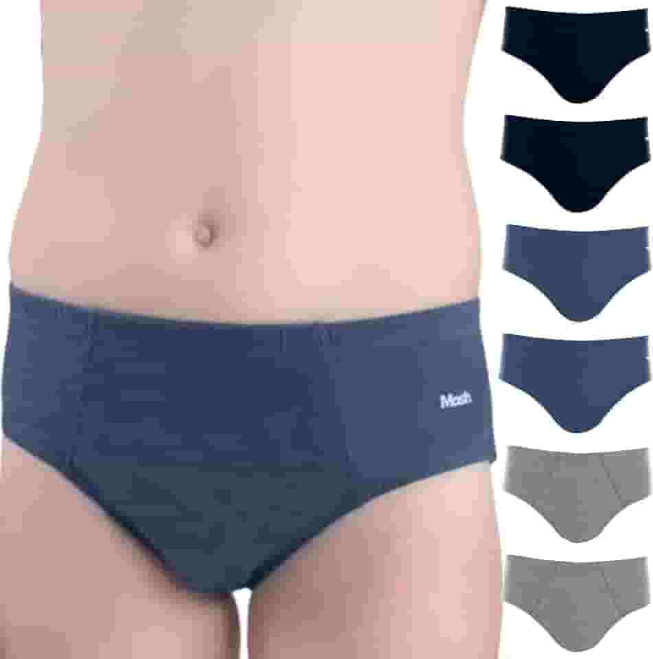 Kit 6 Cuecas INFANTIL Slip Algodão Cotton Mash Meninos