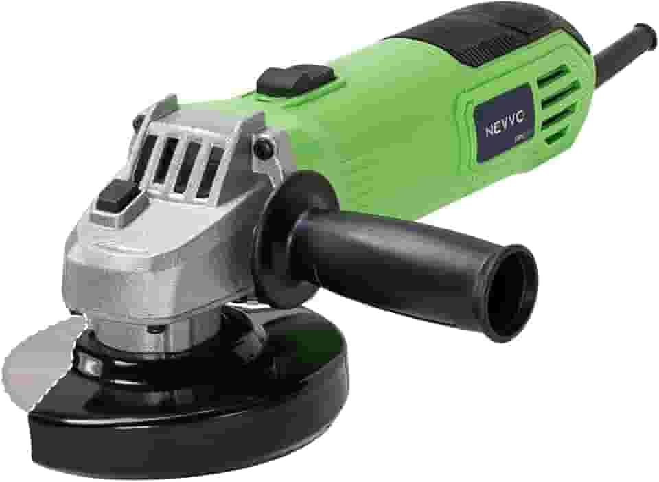 Esmerilhadeira Lixadeira Angular ESN500 500W 4.1/2'' 115mm 11000 RPM Com Empunhadeira Protetor Ajustável E Sistema De Ventilação Para Cortes E Desbastes 220V NEVVO
