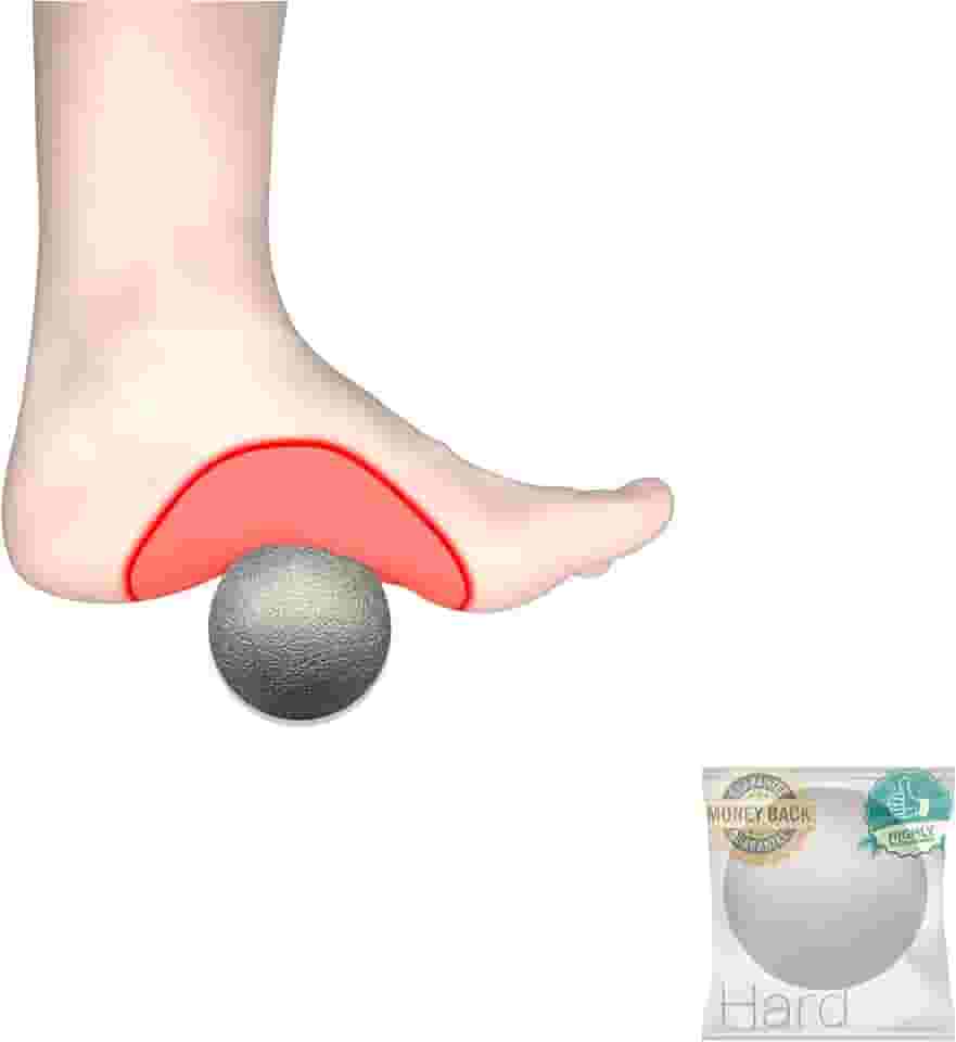 Bolas de massagem de lacrosse para liberação miofascial, massagem profunda dos tecidos, músculos doloridos, terapia de ponto gatilho, nós musculares, alívio da dor nos pés e terapia de ioga