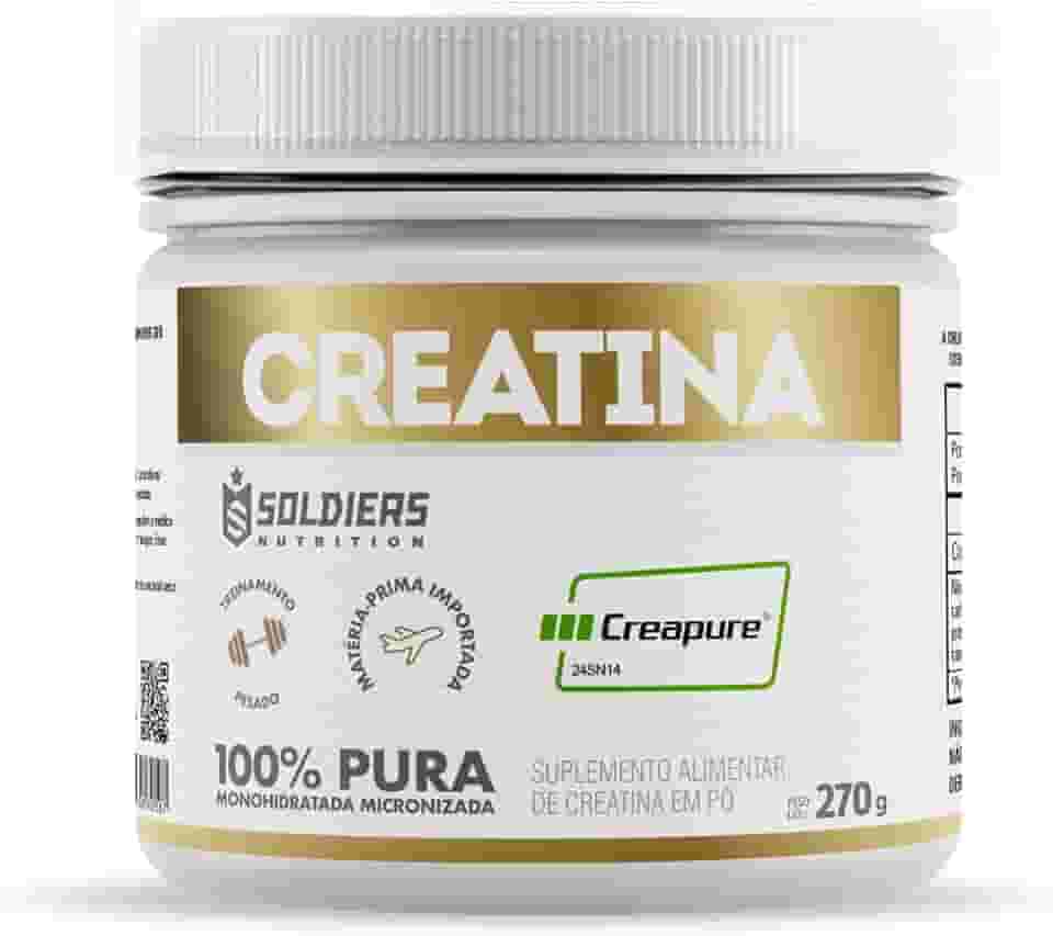 Creatina Creapure 270g - 100% Importada - Soldiers Nutrition