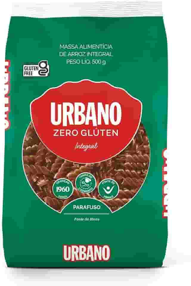 Urbano, Macarrão de Arroz Integral, Parafuso, Zero Glúten - 500 g