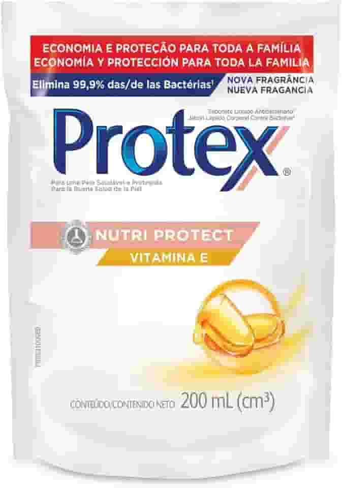 Sabonete Líquido Antibacteriano para as Mãos Protex Nutri Protect Vitamina E 200ml