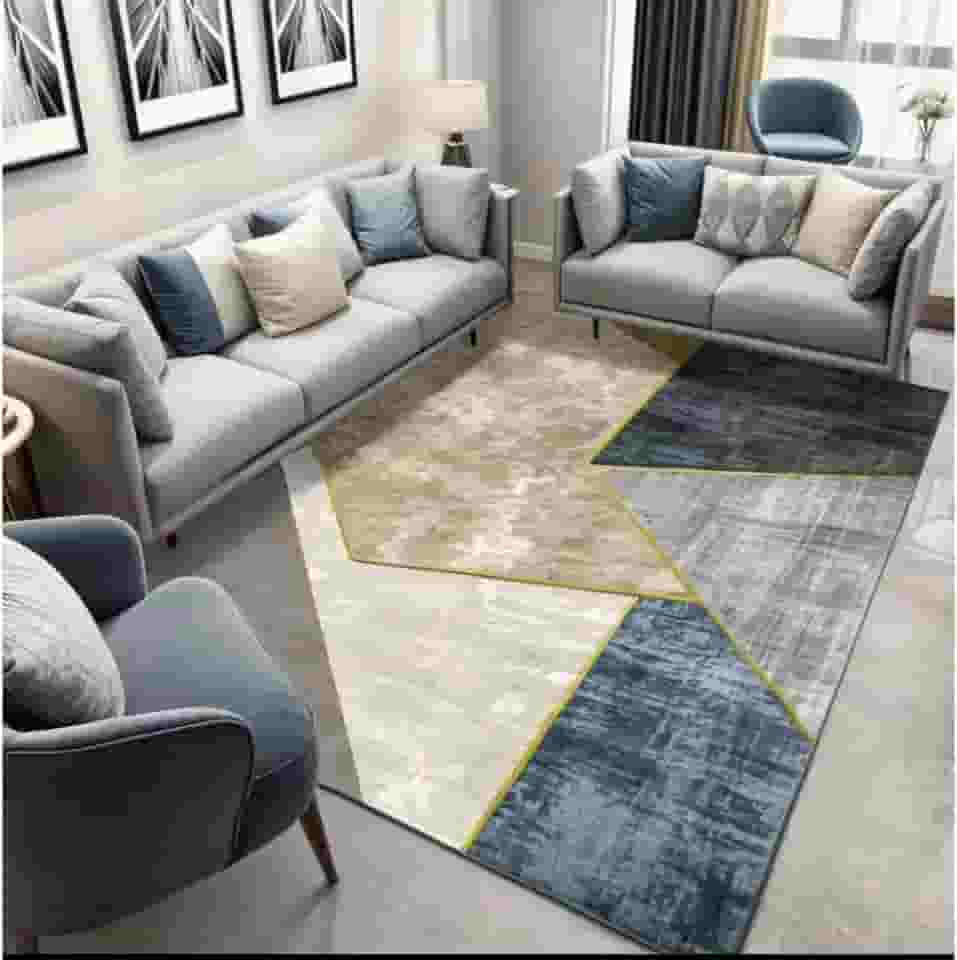 Tapete Belga Estampado 2,00 x 1,50m Para Sala Quarto De Luxo (Estampa 02)