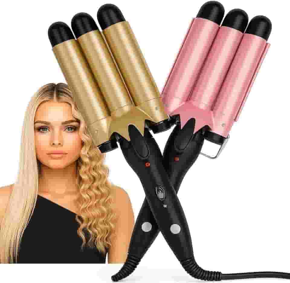 Modelador De Cachos Automático Bivolt Cerâmica Nano Tecnologia 180°C E 210°C - Triondas Profissional Brilho E Proteção Capilar