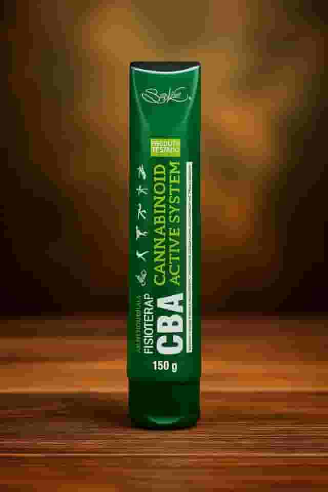 Gel Massageador Fisioterápico Canabinóide, Sistema Ativo, 150g