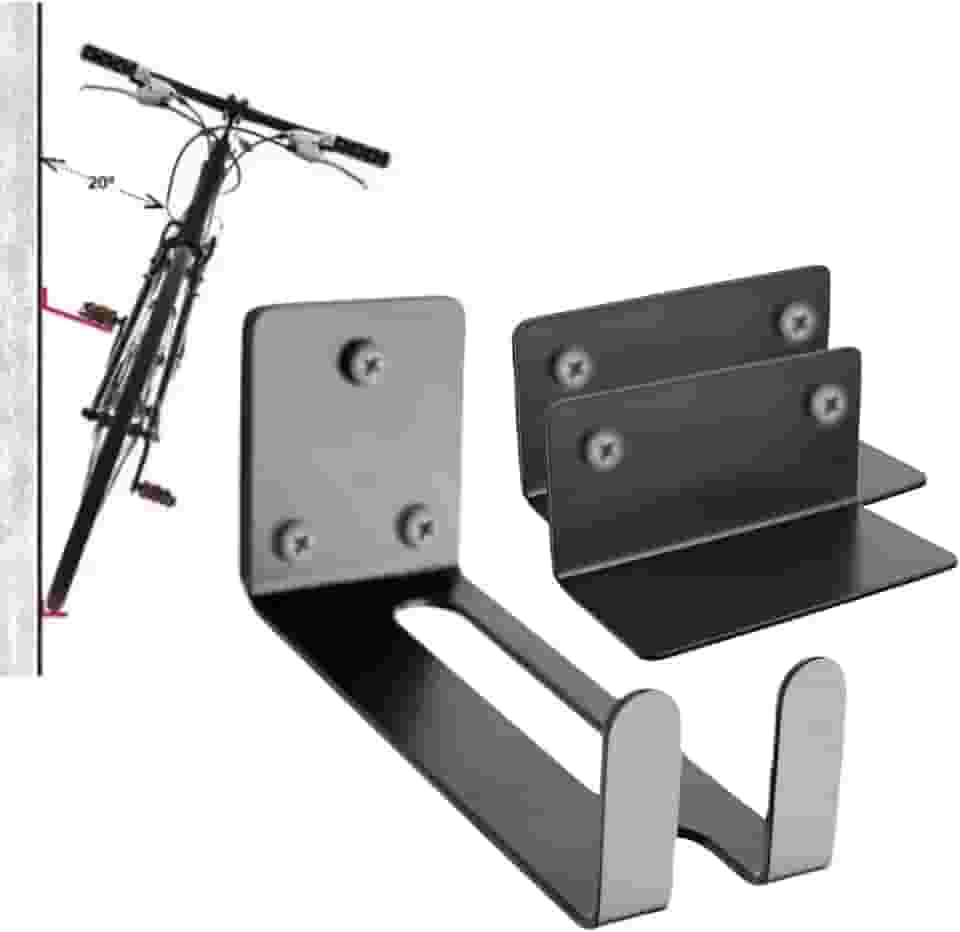 Suporte de Bicicleta Parede Universal Horizontal Encaixe de segurança para Cadeado