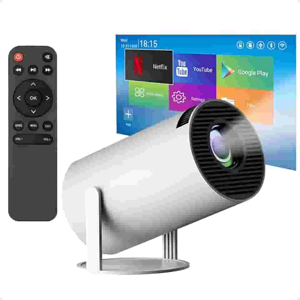 Projetor Portátil Mini Smarte Android Celular Pc Hd 4K Para Casa Sala De Aula Com WiFi Bluetooth Cinema