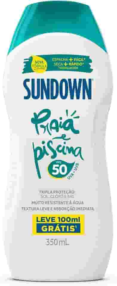 Sundown Protetor Solar Corporal Loção FPS 50, Pague 250ml e Leve 350ml