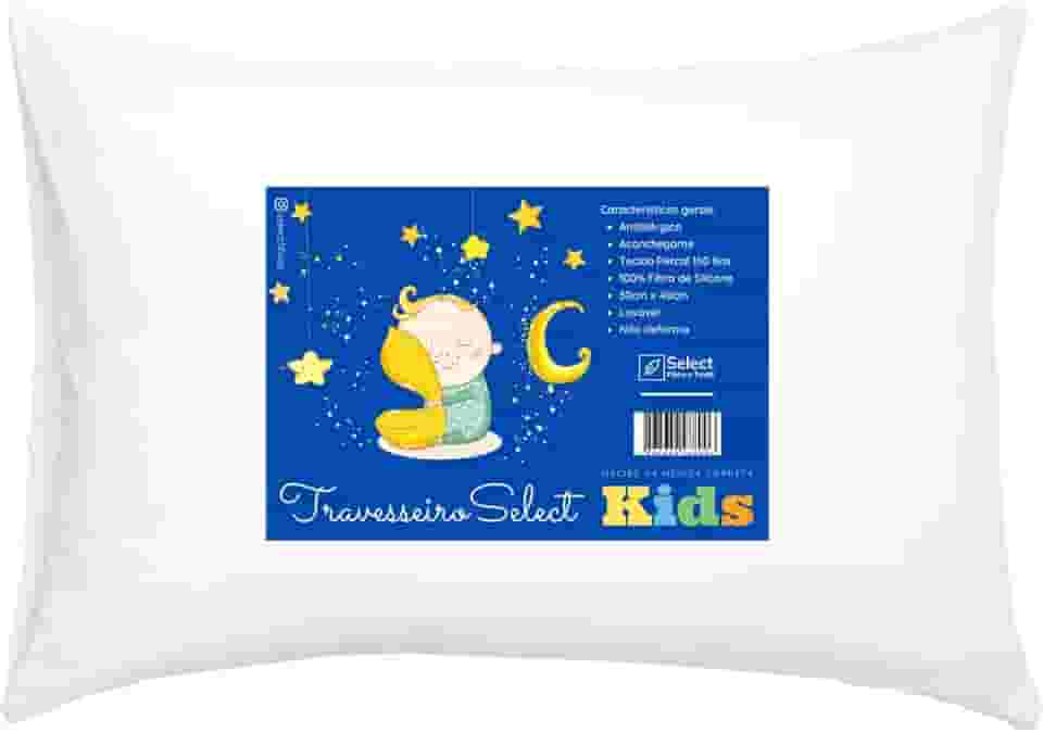 Travesseiro TRP Imports Select Kids Macio Infantil Bebê Antialérgico Lavável