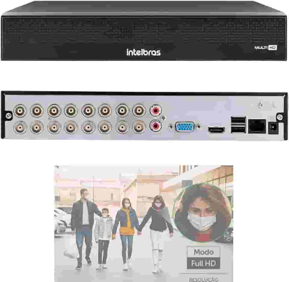 DVR Intelbras 16 Canais 5x1 2MP MHDX 1116-C