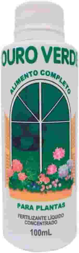 Ouro Verde Fertilizante Líquido Concentrado para Plantas, Alimento Completo, 100ml